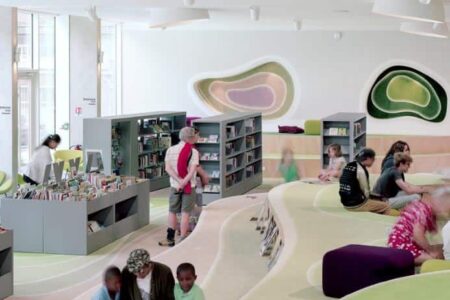Biblioteca B!B. mobiliario ergonómico. Enea | bib7