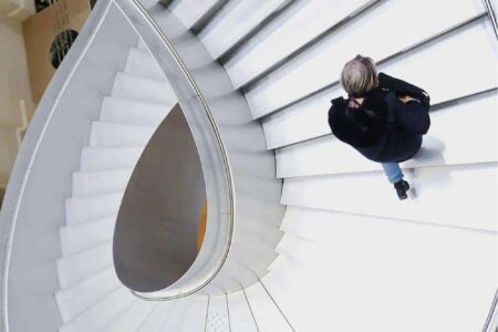 Biblioteca Nacional de Francia. conservación del patrimonio | bnf escalera helicoidal2