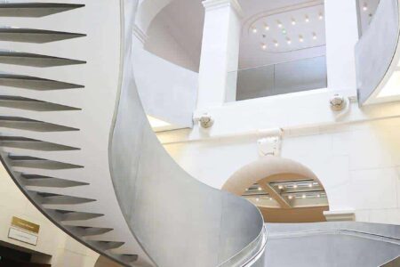 Biblioteca Nacional de Francia. conservación del patrimonio | bnf escalera helicoidal3