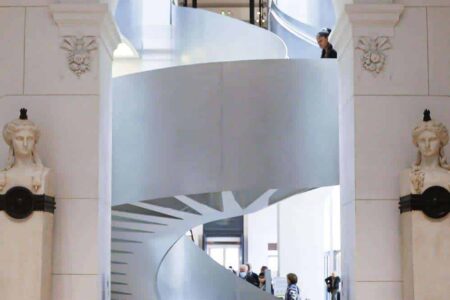 Biblioteca Nacional de Francia. conservación del patrimonio | bnf escalera helicoidal4