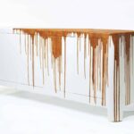 Textured Cabinet. Damien Gernay. Diseño belga | buffet textured dust deluxe