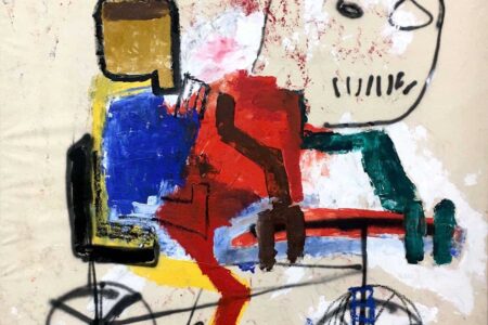 On a Bike. Niall Campbell Strachan. Granada Gallery. Urvanity. Feria de arte contemporáneo | campbellstrachan granada gallery on a bike_niall_170x160cm_300dpi