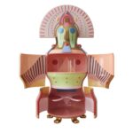 Chhau Cabinet. Scarlet Splendour. Elena Salmistraro | chhau donna 3