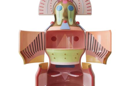 Chhau Cabinet. Scarlet Splendour. Elena Salmistraro | chhau donna 3