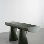 Urushi Green Table. Aldo Bakker. Carpenters Workshop Gallery. Design Miami/Basel. Design Miami | console _ green table urushi 2017 by aldo bakker at carpenters workshop gallery