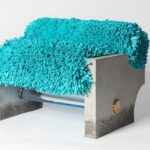 RIVE Armchair. Rossana Orlandi Gallery | da_rive armchair_ragmate fabric_photofederica lissoni 2
