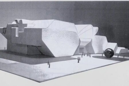 Néstor Basterretxea  Maqueta del proyecto de Biblioteca de la Universidad de Deusto, 1985 Colección particular