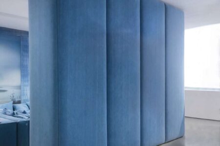 Denim. Carpenters Workshop Gallery. Harry Nuriev | denim wall panelling