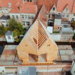 Diptych Pavilion. Pabellón de madera. Jon Lott. Trienal de brujas | diptych_pavilion stijn_bollaert roomdisenodiptych_pavilion jasper_van_het groenewoud roomdiseno1
