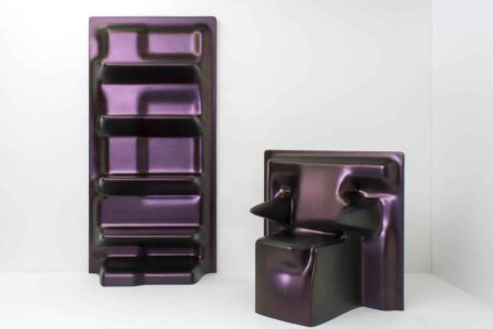 Drape chair and shelf. Christopher Stuart. Diseñador americano | drapechairandshelf_front