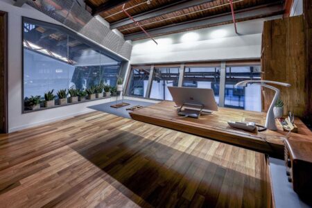 Oficinas del futuro. estructura flotante. espacio multidisciplinar. Duts Design | duts design11