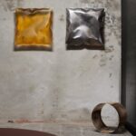ExHale Wallpiece Castglass. Ben Storms. Diseño belga | exhalewallpiece_castglassyellowandalu_alexanderpopelier_1