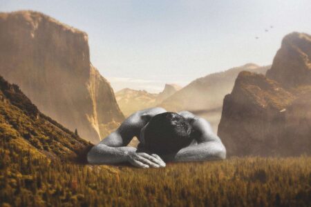 collage, obra gráfica, lacabezaenlasnubes | fall ii
