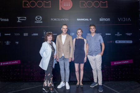 Teresa Herrero, Ramón Esteve, Maite Sebastiá (Directora revista AD) y Álvaro Matías (Director Madrid Design Festival) | fiesta_10a_room40