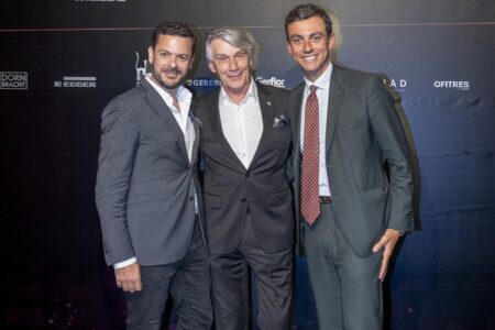Giuseppe Baldassarre (Molteni), Diego Rodríguez (Concepto DR) y el interiorista Martín Baltasar | fiesta_10a_room43