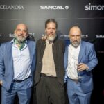 El diseñador Nacho Carbonell con nuestros editores Emerio Arena y Antonio Jesús Luna | fiesta_10a_room8