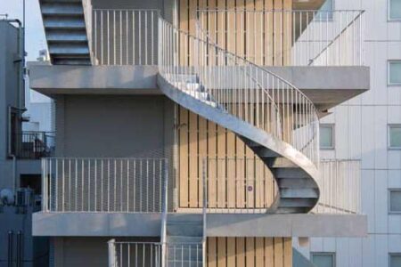 Mount Fuji Architects Studio. escaleras en la fachada. Hotel Siro | hotel siro room diseno4
