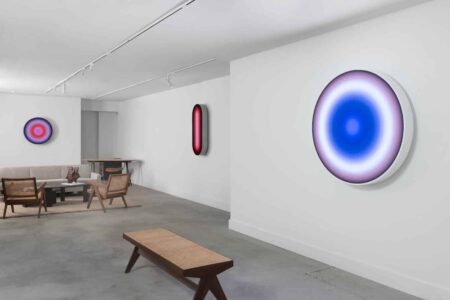 light art, phillip K. Smith III, Hexton Gallery | installation shot credit tony prikryl 2
