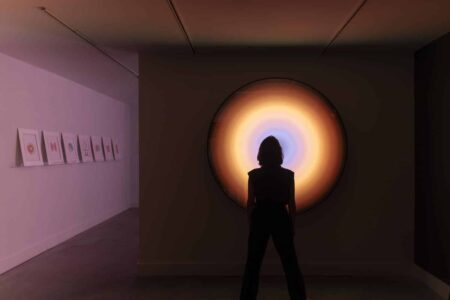 light art, phillip K. Smith III, Hexton Gallery | installation shot credit tony prikryl 5