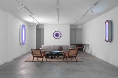 light art, phillip K. Smith III, Hexton Gallery | installation shot credit tony prikryl 9