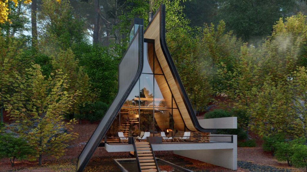 Cabaña Kujdane de Shomali Design Studio | iran shomali studio kujdane cabin 1366x768