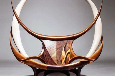IA. Inteligencia artificial. diseño digital. silla surrealista. Kaveh Najafian | kaveh najafian10