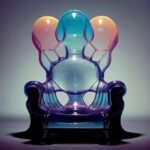 IA. Inteligencia artificial. diseño digital. silla surrealista. Kaveh Najafian | kaveh najafian12