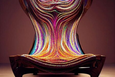 IA. Inteligencia artificial. diseño digital. silla surrealista. Kaveh Najafian | kaveh najafian6