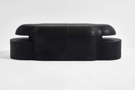 Lahmu. Sizar Alexis. Discovered. Diseño emergente con madera. AHEC | lahmu by sizar alexis_red oak_credit jason yates