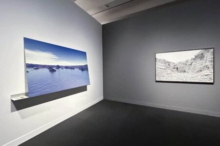 Landscape Painting Quarry day. Julius von Bismarck (derecha) - Paisaje de la seguridad billete 200€. Joan Fontcuberta (izquierda) . Foto: @Paconeumann