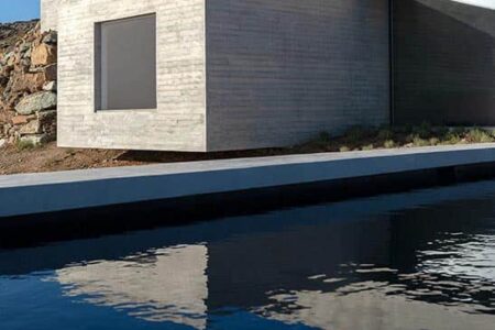 Casa con piscina. islas griegas. arquitectura y paisaje | lap pool house roomdiseno11