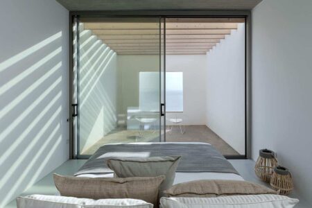Casa con piscina. islas griegas. arquitectura y paisaje | lap pool house roomdiseno7