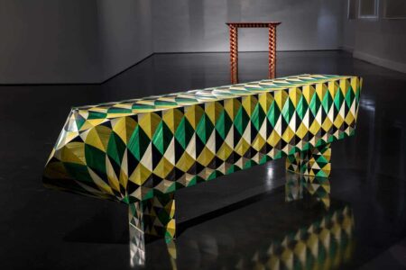 Adam & Arthur. Adam Goodrum y Arthur Seigneur. marquetería artística | longbow archant_installation_view