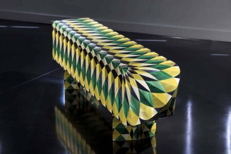 Adam & Arthur. Adam Goodrum y Arthur Seigneur. marquetería artística | longbow credenza _installation_view3