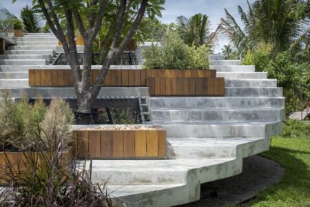 café contemporáneo, oasis circular, Pomelo Amphawa Café, looklen architects | looklen architects12