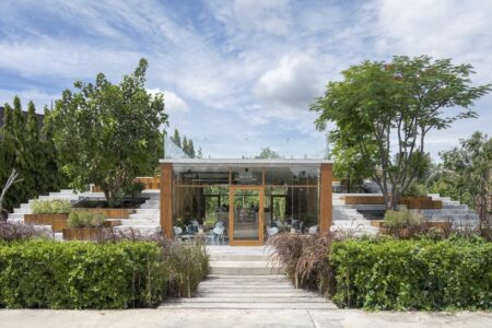 café contemporáneo, oasis circular, Pomelo Amphawa Café, looklen architects | looklen architects13
