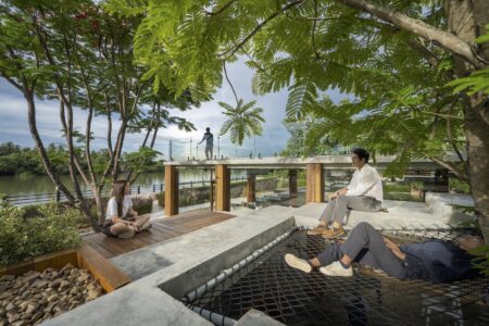 café contemporáneo, oasis circular, Pomelo Amphawa Café, looklen architects | looklen architects3