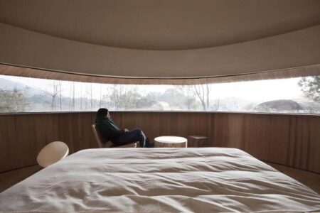 Cabaña en el bosque. forma cónica. ZJJZ Atelier | mushroom9