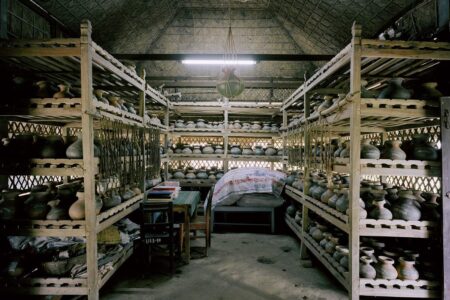 Nayakrishi Andalon ecological farm rice seed vault. Tangail, Bangladesh. 2014. © Armin Linke. Blind Sensorium. Maradero Madrid | ren_008275_23 001