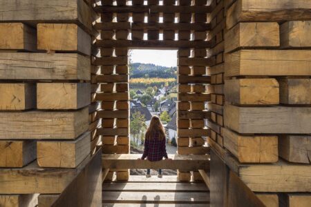 Unterholz/Oberholz. Christoph Hesse Architects | open mind places_oberholz_inside view_summer_photo by laurian ghinitoiu
