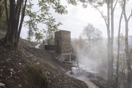 Unterholz/Oberholz. Christoph Hesse Architects | open mind places_oberholz_stonemason working_photo by laurian ghinitoiu