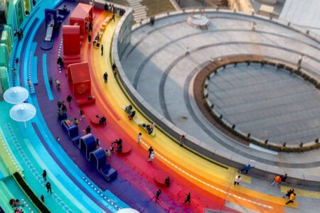 Over The Rainbow. Paisajismo urbano en la azotea de un edificio. 100Architects | over_the_rainbow 100architects roomdiseno23