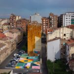 Paisaje topográfico pintado. 44 flavours. Concéntrico 07. Festival de Arquitectura y Diseño de Logroño | paisaje pintado 01