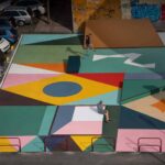 Paisaje topográfico pintado. 44 flavours. Concéntrico 07. Festival de Arquitectura y Diseño de Logroño | paisaje pintado 05