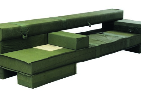 Enormous Upholsted Beam Bench. Piet Hein Eek | pietheineek_4311 enormous upholsted beam bench