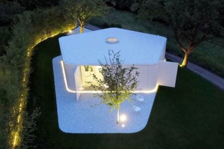 casa prefabricada, Pinwheel, geometría formal | pinwheel house10