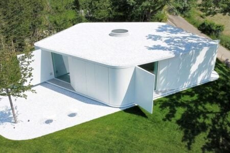 casa prefabricada, Pinwheel, geometría formal | pinwheel house14