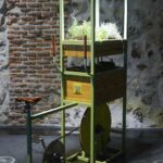 Prototipo de bicimáquina para huerta de interior. Pan y Circo. Conde Duque Madrid | prototipo de bicimaquina para huerta de interior