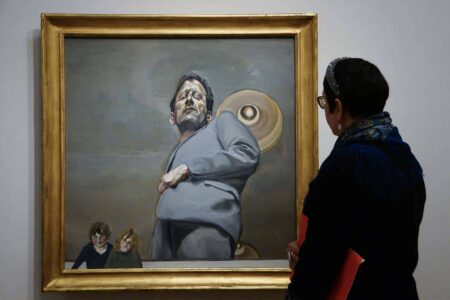 Reflejo con dos niños. Lucian Freud. Museo Thyssen-Bornemisza | reflejo con dos ninos