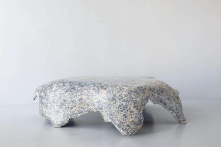 Shagreen Blue Coffee Table. Elissa Lacoste. Side Gallery | shagreen_blue_coffee_table_3low